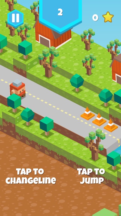 Blocky - Dash Road screenshot 2
