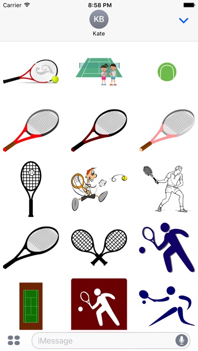 Tennis Stickers: it's a racket screenshot 3