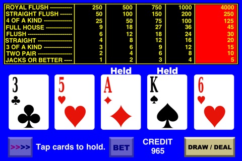 Video Poker HD screenshot 4