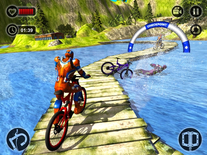 Offroad Superhero Bicycle Race
