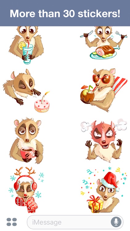 Lemur - Cute stickers screenshot-4