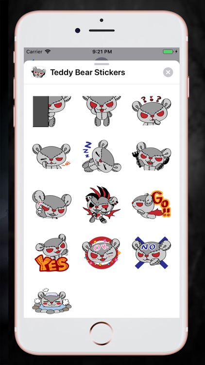 Devil Teddy Bear Stickers screenshot-3