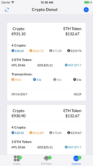 Crypto Donut: Bitcoin balances screenshot 2