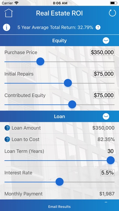 Real Estate ROI Calculator screenshot 2