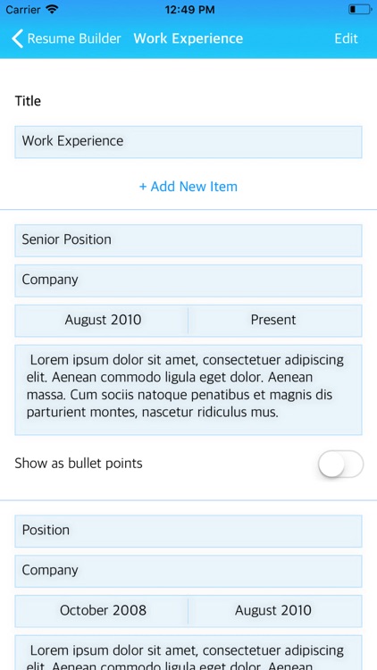 Resume Builder App screenshot-5