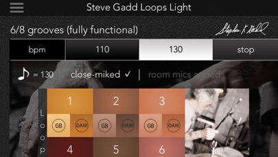 Steve Gadd Loops Light screenshot 2