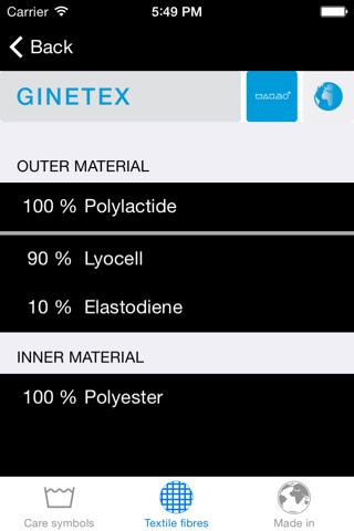 GINETEX Pflegesymbole screenshot 3