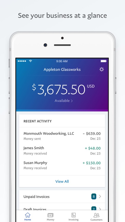 PayPal Business:Send Invoices