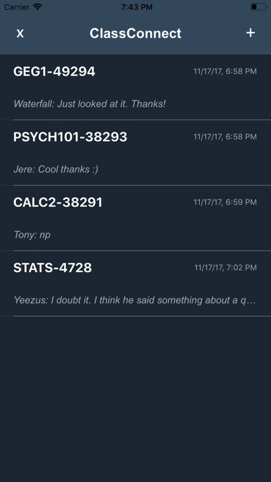 ClassConnect: Chatroom screenshot 2
