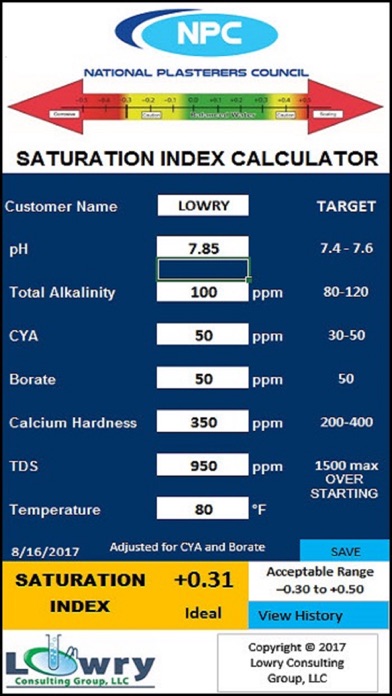 NPC LSI Calc screenshot 2