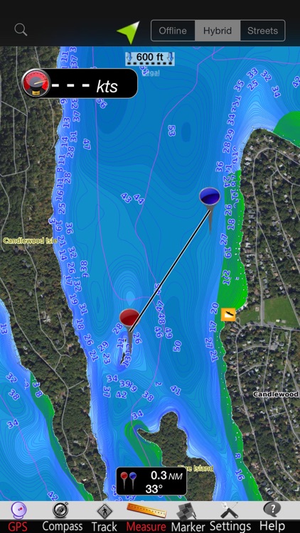 Candlewood Lake GPS Charts