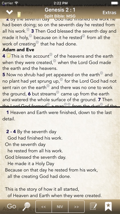 BibleScope: NIV, Message, ERV