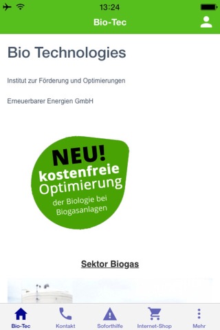 1. Biogas Hilfe Notfall App screenshot 2