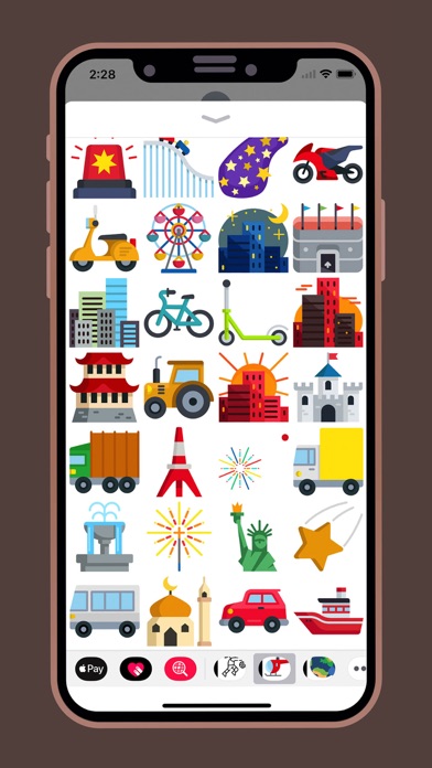 Travel Places Emoticon Sticker screenshot 4