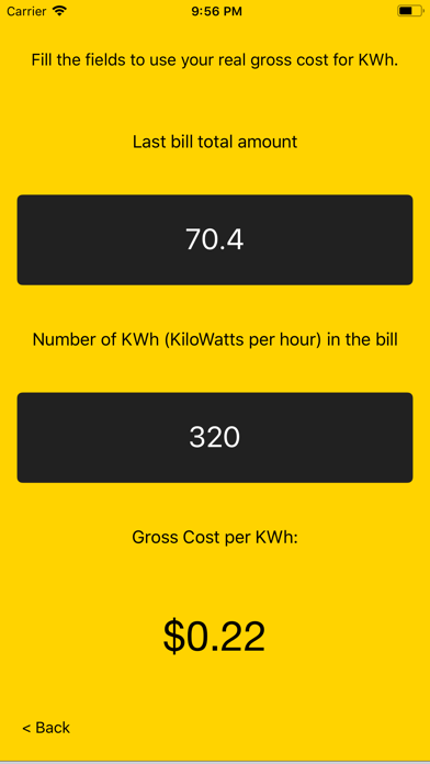 Watt Costs screenshot 2
