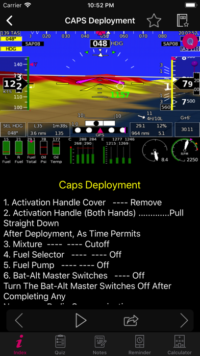 Cirrus SR20 Flight Checklist screenshot 3