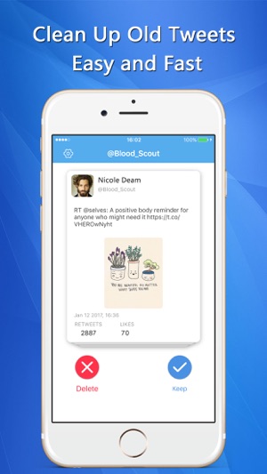 Delete Tweet -Clear Old Tweets(圖1)-速報App