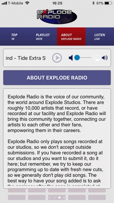 Explode Radio screenshot 2