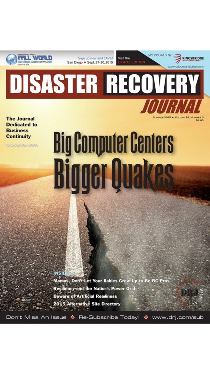 Disaster Recovery Journal