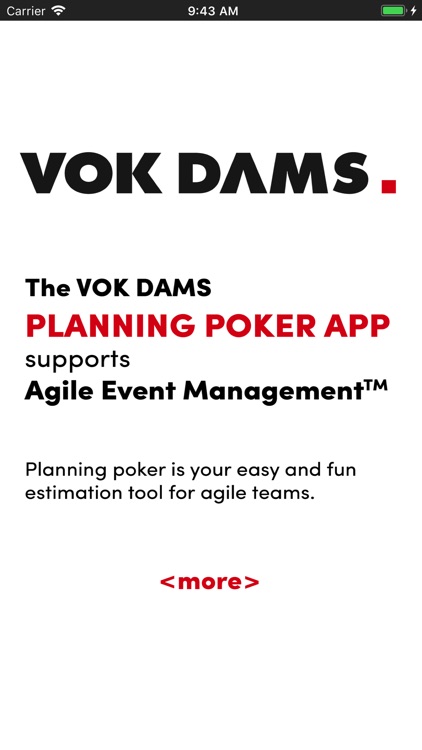 Planning Poker VOK DAMS