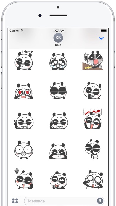 Cute Panda Emoji screenshot 3