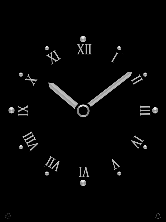 Titanium Luxury Clock