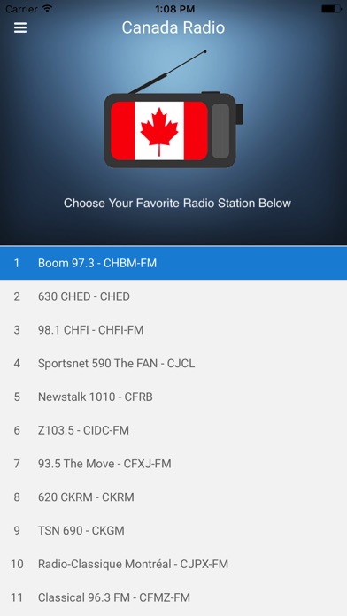 Canada Radio Station FM screenshot 4