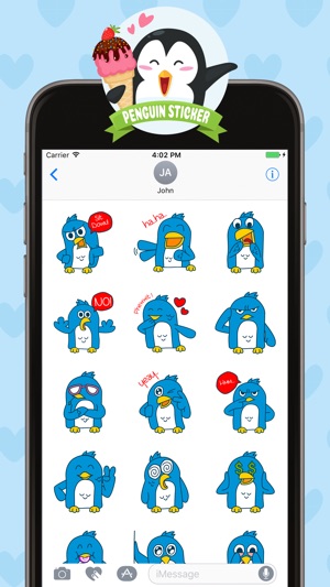 Penguin Stickers for iMessage(圖3)-速報App