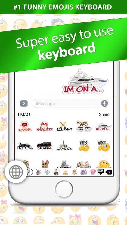 Emojis Keyboard - New Funny Stickers For Texting