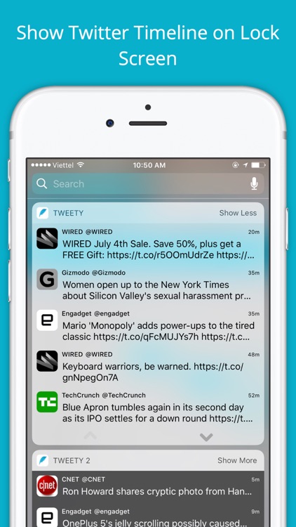 Tweety Pro - Show Twitter Timeline on Lock Screen screenshot-0
