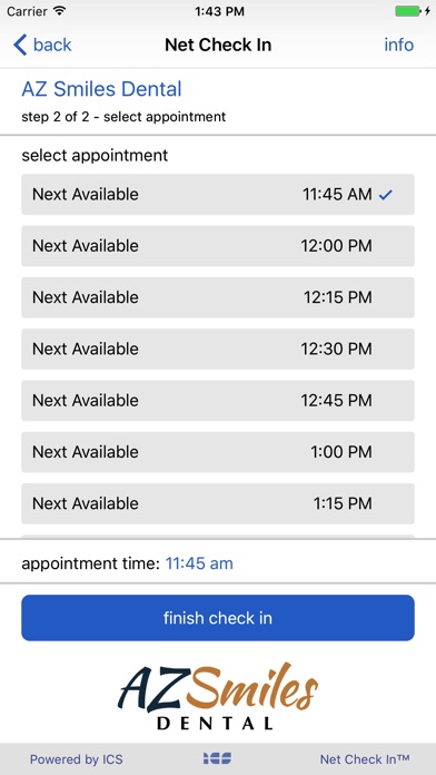 Net Check In AZ Smiles Dental screenshot 3