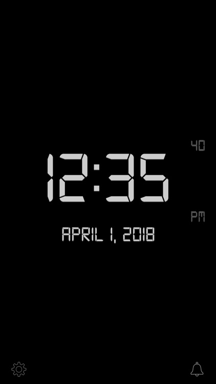 Titanium Digital Clock