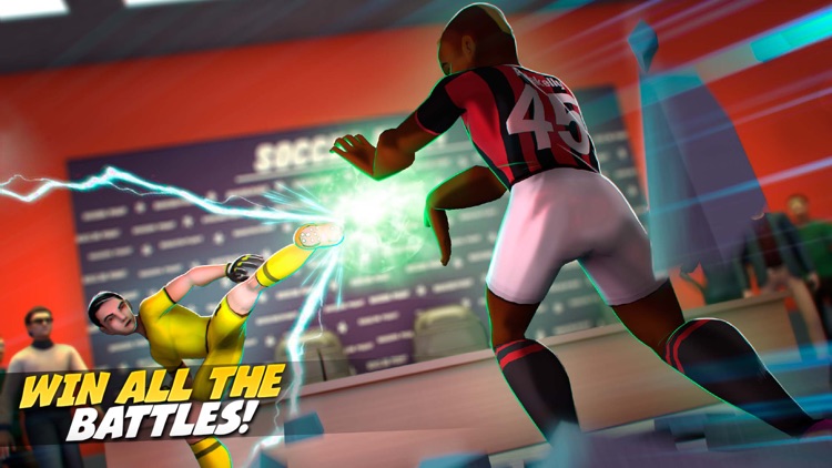 Soccer Heroes Press Room Fight