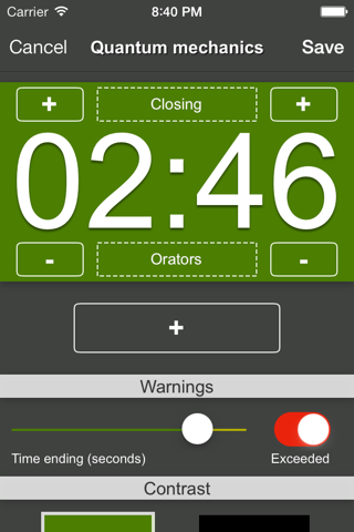 Crono: stopwatch for debates screenshot 2