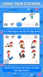 Naughty Boy Animated Stickers Captura de tela 1