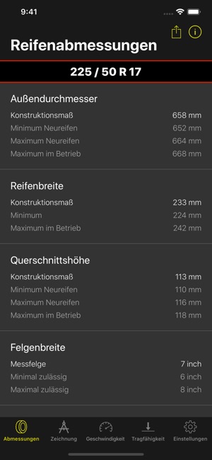 Tyre Dimensions(圖1)-速報App