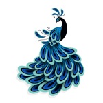 Beautiful Peacock Stickers