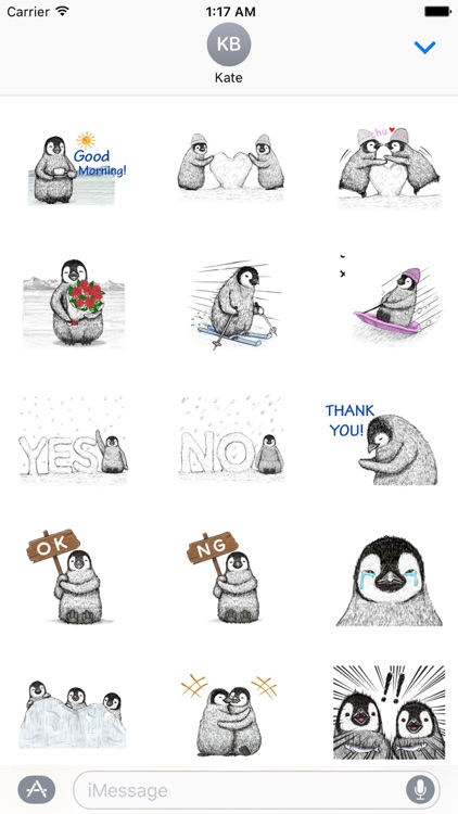 Animated Cute Penguin Sticker