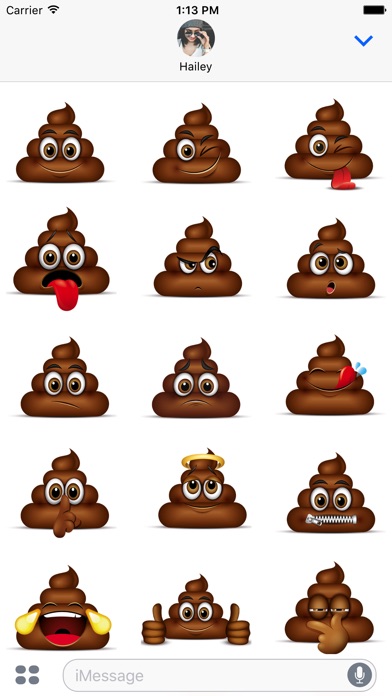 Poop Emoji Stickers - Cute Poo screenshot 2