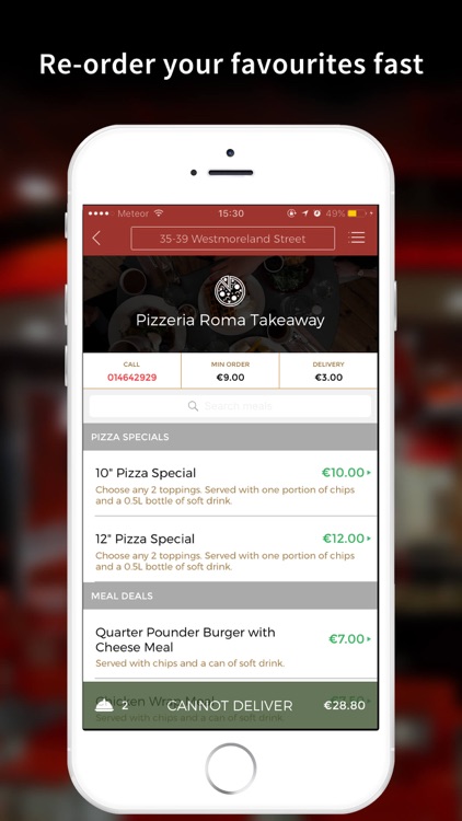 Pizzeria Roma Takeaway App