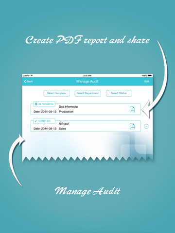 ISO/TS 16949 audit app - náhled