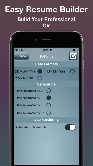 How to cancel & delete Easy Resume Builder : CV Maker from iphone & ipad 4