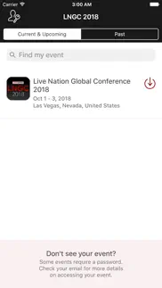 live nation global conference iphone screenshot 2