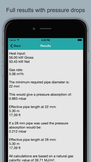 Gas Pipe Sizing Calculator On The App Store