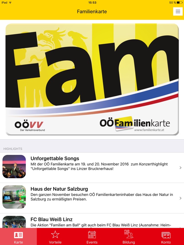 Familienkarte En App Store