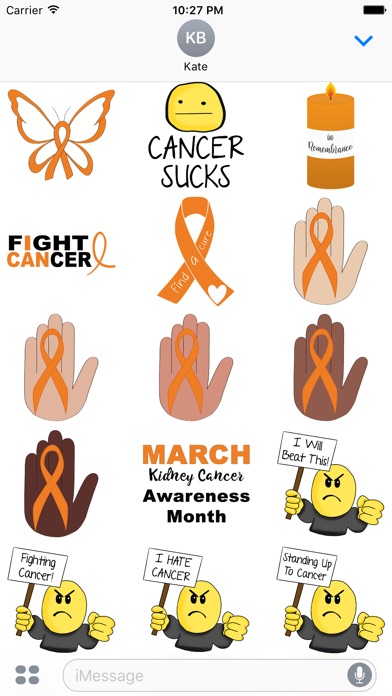 Kidney Cancer Stickers screenshot 2