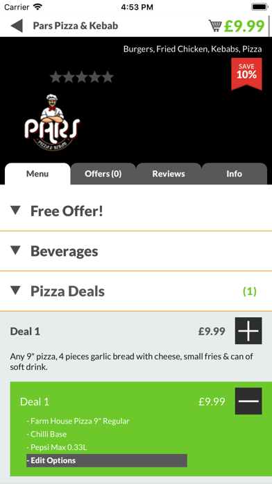 Pars Pizza & Kebab screenshot 3
