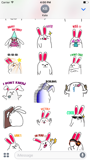 Lovely rabbit emoji(圖3)-速報App