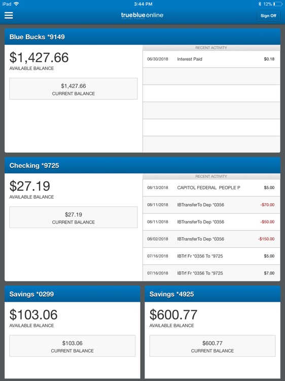 CapFed® Mobile for iPad