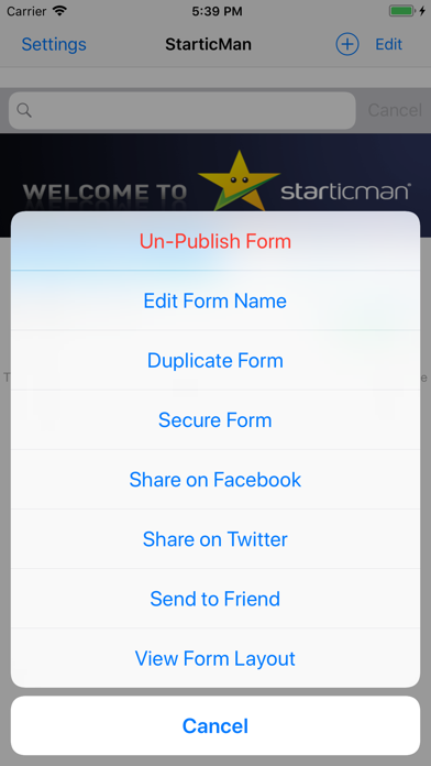 How to cancel & delete StarticMan from iphone & ipad 2